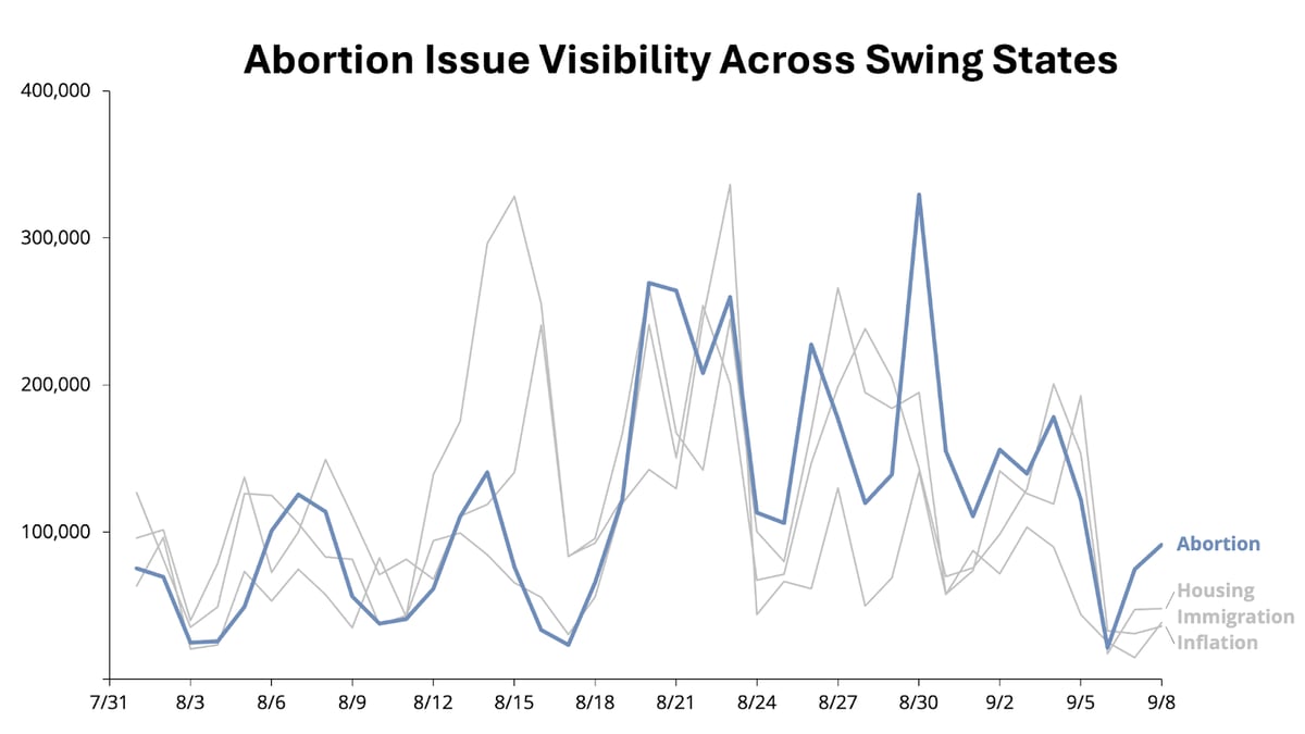 Immigration Issue Visibility Across Swing States